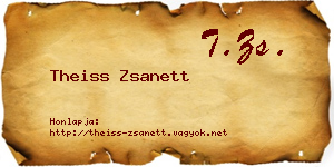 Theiss Zsanett névjegykártya